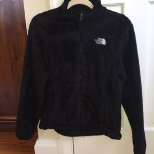 Black Fuzzy North Face